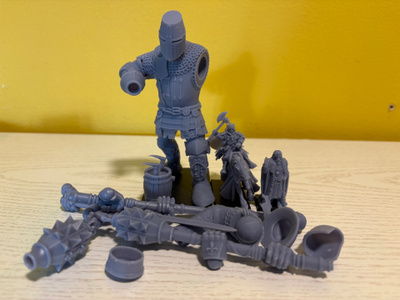 Warhammer Bretonnian Giant, Baron ja King, Norba Miniatures