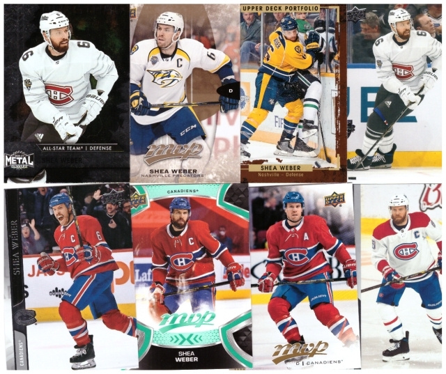 8 x SHEA WEBER Canadiens, Predators