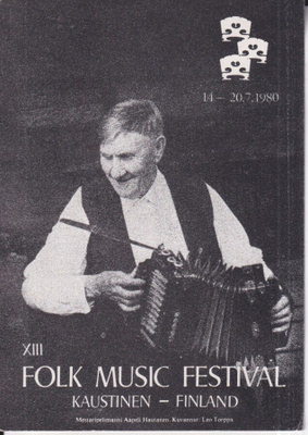 Kaustinen, Aapeli Hautanen, Folk Music Festival  1980  e103
