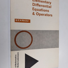 G. E. H. Reuter : Elementary Differential Equations & Ope... - pikkukuva 1