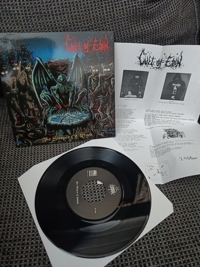 CAEDES CRUENTA / CULT OF EIBON The Wizard Of Yaddith 7"