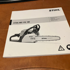 STIHL MS 170,180 MOOTTORISAHA OHJEKIRJA HYVÄ - pikkukuva 1