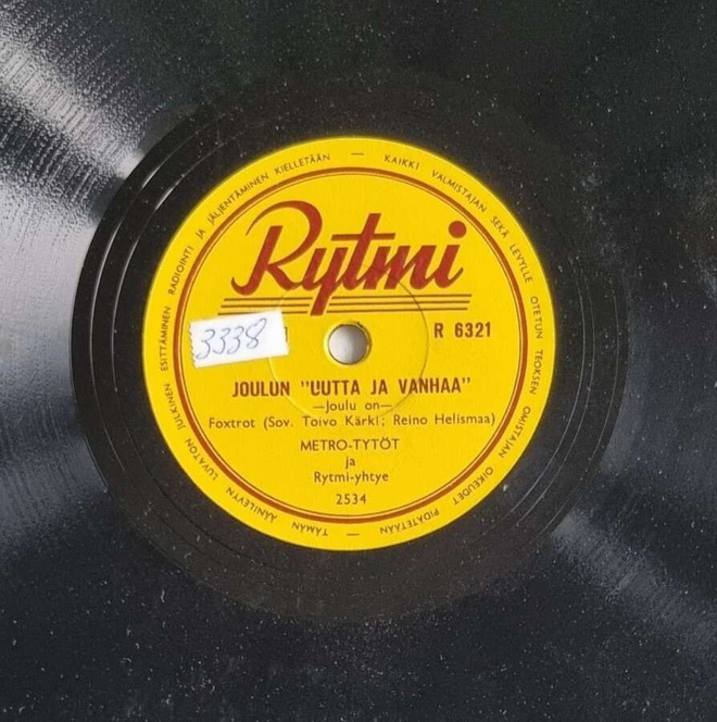 Savikiekko 1956 - Metro-Tytöt / Vieno Kekkonen Rytmi R 6321