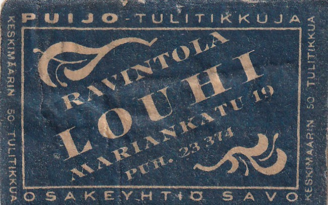 Ravintola LOUHI, Mariankatu 19  b578