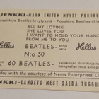 Beatles Jenkki- purkkakortti Hellas - pikkukuva 2
