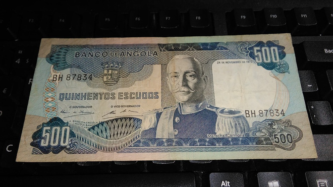Angola 500 Escudos 1972 P102 VF-