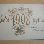 VANHA Postikortti Onnitelukortti 1908 - pikkukuva 1