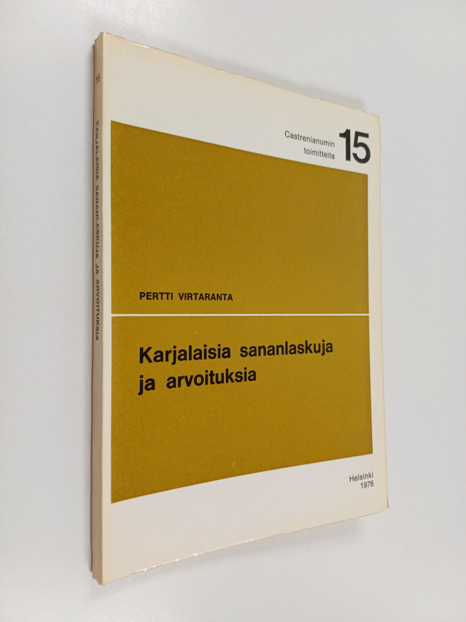 Pertti Virtaranta : Karjalaisia sananlaskuja ja arvoituksia
