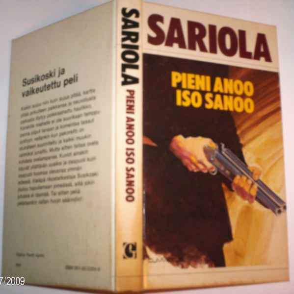 Mauri Sariola: Pieni anoo iso sanoo (1981) Sis.postikulut