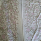 Vaaleanpunainen beige valkoinen pitkät verhot 233x145cm - pikkukuva 3