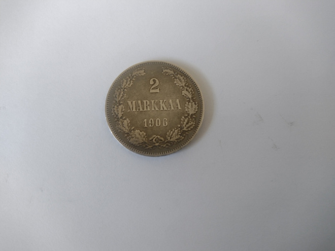 2 markkaa hopeaa 1906 Nikolai II