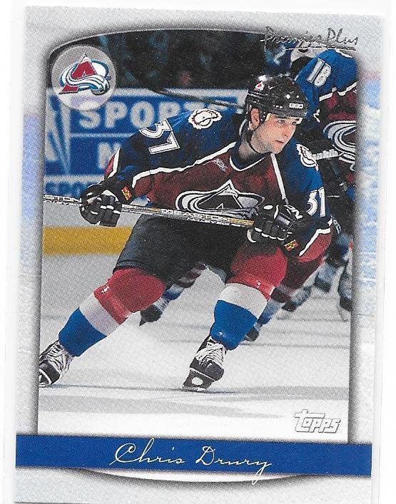 1999-00 Topps Premier Plus #8 Chris Drury Colorado Avalanche