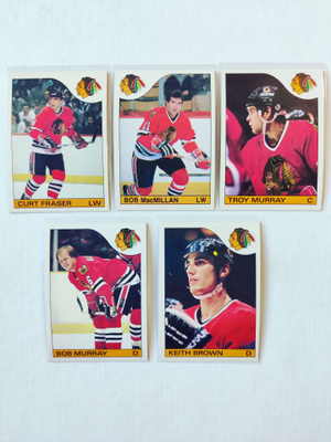 85-86 Opc - Chicago Black Hawks 5kpl