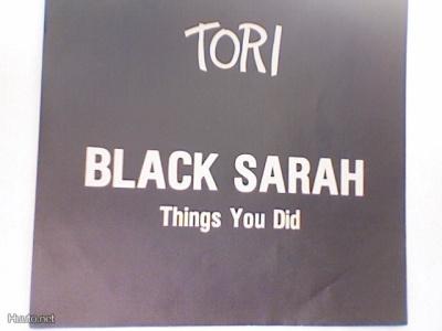TORI :: BLACK SARAH / THINGS YOU DID :: VINYYLI 7" 1981 RARE
