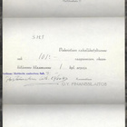 Finanssilaitos O.Y. - 2 kirjettä ja selitelappu (1943) - pikkukuva 1
