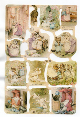 KIILTOKUVA-ARKKI °°Beatrix Potter°° /TOM KITTEN (Mlp)