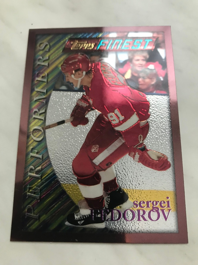 1995-96 Topps Finest Sergei Fedorov #186