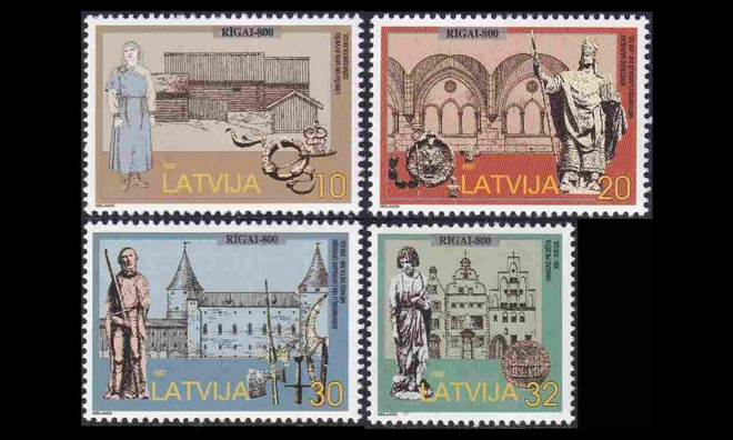 Latvia 467-70 ** Riika 800v (1997)