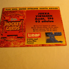 sisu sp -93 lätkäkortti jukka virtanen play offs eniten otte - pikkukuva 2