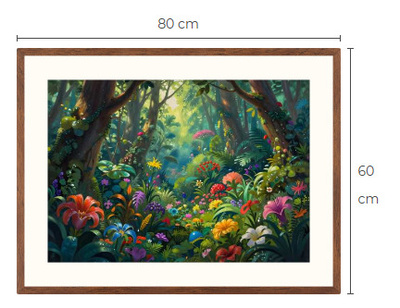 Uusi Fantasiametsä art print taulu 60 cm x 80 cm