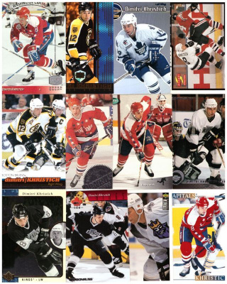 12 x DIMITRI KHRISTICH Capitals, Bruisn, Kings...
