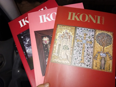 3 kpl Ikonimaalari lehtiä kokoelma  ( SIS POSTIKULU  )