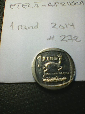 Etelä-Afrikka 1 rand 2014, km#272