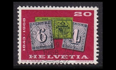 Sveitsi 888 o Postimerkki 125v (1968)