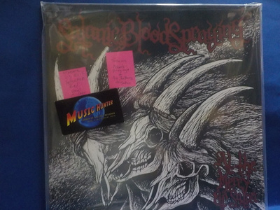 SATANIC BLOODSPRAYING - AT THE MERCY OF SATAN - M-/M- LP