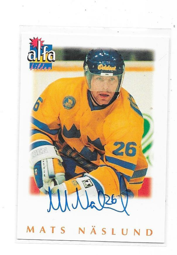 1997 Alfa Autographs # Mats Näslund,  Ruotsi nimmari
