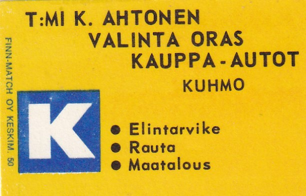 Kuhmo, T:mi K. Ahtonen  b584