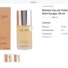 CALVIN KLEIN - ESCAPE FOR MEN. 50ml. UUSI! - pikkukuva 3