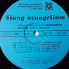 Sjung evangelium - Evangeliska Ungas Ungdomskör  LP - pikkukuva 4