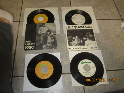 Pelle Miljoona & 1980 single-erä 4kpl (2 orig kuvakannet) EX