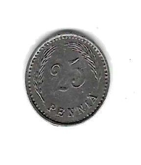 1944 25 PENNIÄ KOLIKKO KÄYTETTY