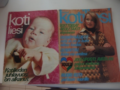 Kaksi Kotiliesi -lehteä 70 -luvulta