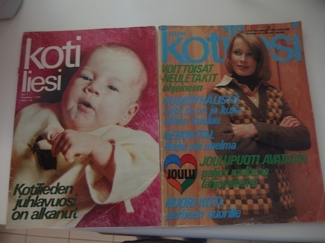 Kaksi Kotiliesi -lehteä 70 -luvulta