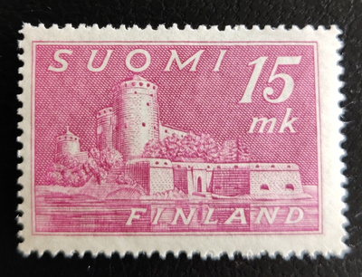 M1930 Yleismerkki Olavinlinna 15 mk **