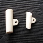 Laadukas muovi DUFFELI NAPPI beige Ø8mm, pituus 28mm 5 kpl. - pikkukuva 3