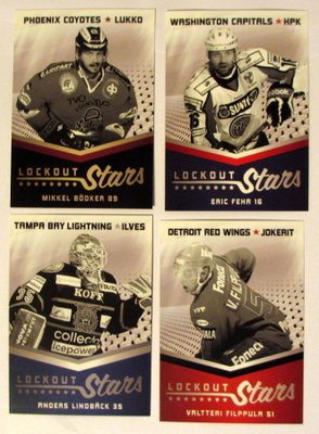 Cardset 2013-14 Lockout Stars kortteja
