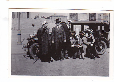 VANHA Valokuva UPEA Auto 1930-l 6 x 9 cm