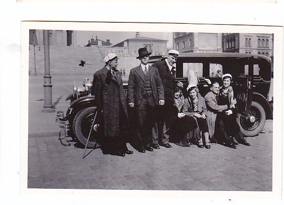 VANHA Valokuva UPEA Auto 1930-l 6 x 9 cm