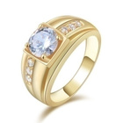 62 .. 18 KGF White Sapphire Tyylikkään Kaunis .. Sormus - pikkukuva 2