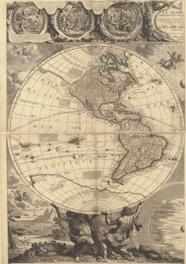 kartta maapallo Amerikka (2 korttia)