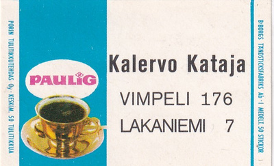 Vimpeli, Kalervo Kataja .  Paulig  8/9