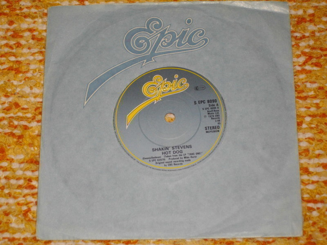 7" SHAKIN STEVENS - Hot Dog - single 1979 rockabilly MINT-