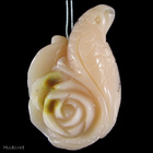 Opaali papukaija riipus 20g 6.8cm vaalea nektariini - pikkukuva 1