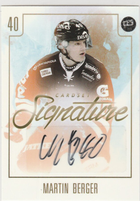 2017/18 Cardset Signature Martin Berger , TPS