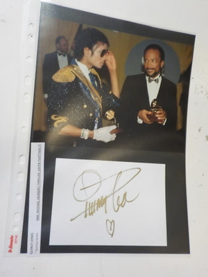 QUINCY JONES NIMIKIRJOITUS + VALOKUVA