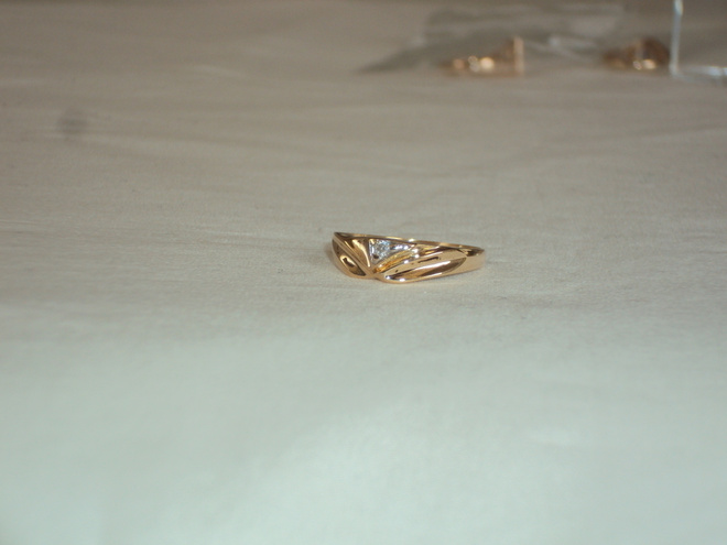 Kultainen timantti sormus 14k